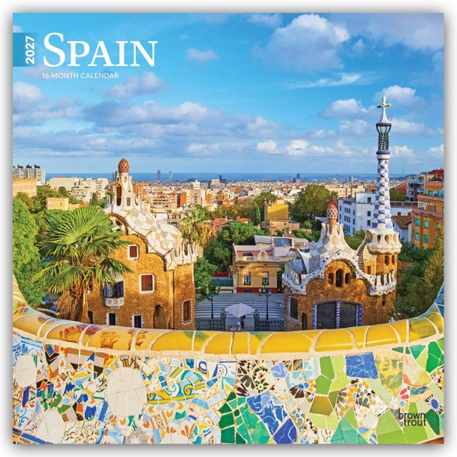 Spain - Spanien 2027 - 16-Monatskalender - Browntrout Publishers