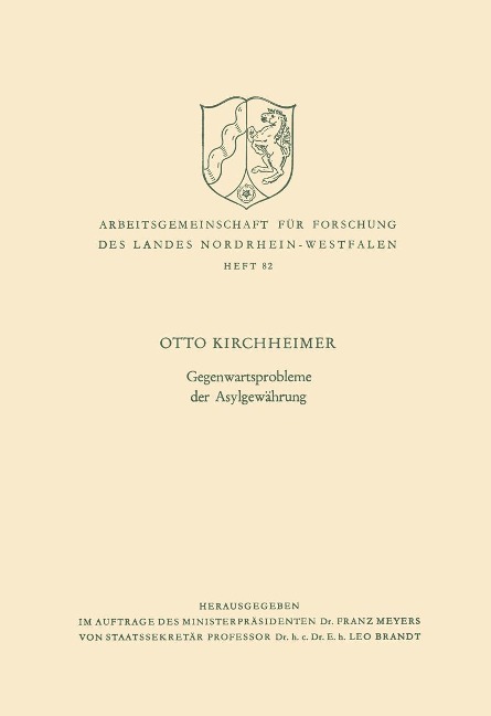Gegenwartsprobleme der Asylgewährung - Otto Kirchheimer