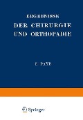 Cover-Bild zum Titel 'Ergebnisse der Chirurgie und Orthopädie' von 'Hermann Küttner, Erwin Payr'