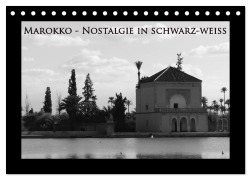 Cover-Bild zum Titel 'Marokko - Nostalgie in schwarz-weiss (Tischkalender 2026 DIN A5 quer), CALVENDO Monatskalender' von 'Michaela Schiffer'