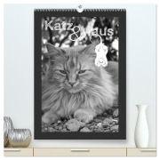 Katz & Maus (hochwertiger Premium Wandkalender 2026 DIN A2 hoch), Kunstdruck in Hochglanz - Julia Schäfer