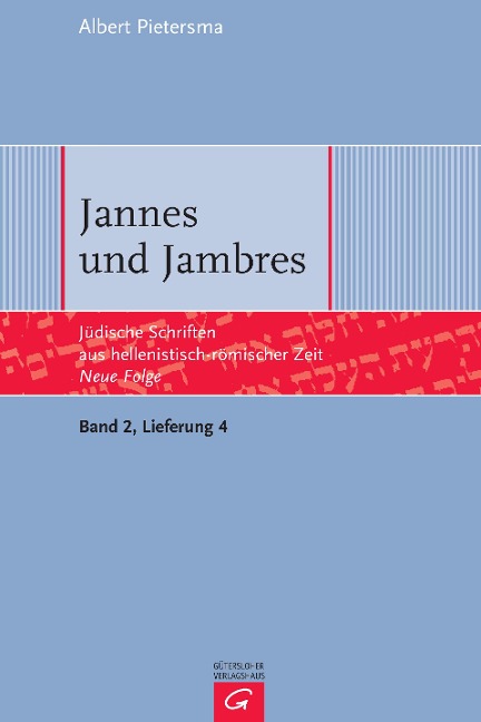 Jannes und Jambres - Albert Pietersma