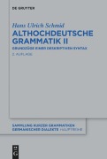 Cover-Bild zum Titel 'Althochdeutsche Grammatik II' von 'Hans Ulrich Schmid'