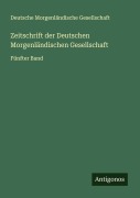 Cover-Bild zum Titel 'Zeitschrift der Deutschen Morgenländischen Gesellschaft' von 'Deutsche Morgenländische Gesellschaft'