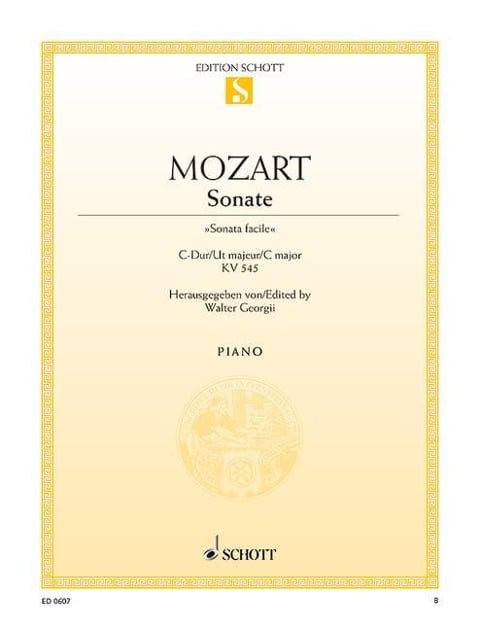 Sonate C-Dur - Wolfgang Amadeus Mozart