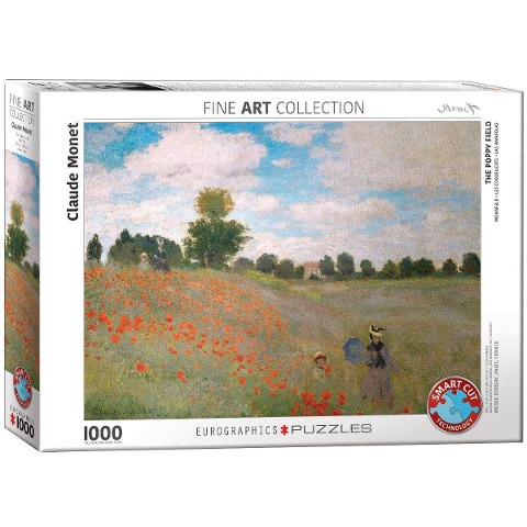 Mohnfeld von Claude Monet 1000 Teile - Claude Monet