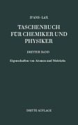 Cover-Bild zum Titel 'Eigenschaften von Atomen und Molekeln' von 'Jean D'Ans, Ellen Lax, Klaus Schäfer, Claudia Synowietz'