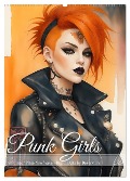 Punk Girls mit einer Prise New Wave (Wandkalender 2025 DIN A2 hoch), CALVENDO Monatskalender - DeVerviers DeVerviers