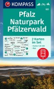 Cover-Bild zum Titel 'KOMPASS Wanderkarten-Set 826 Pfalz, Naturpark Pfälzerwald (2 Karten) 1:50.000' von ''