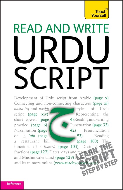 Teach Yourself. Read and write Urdu script - Richard Delacy