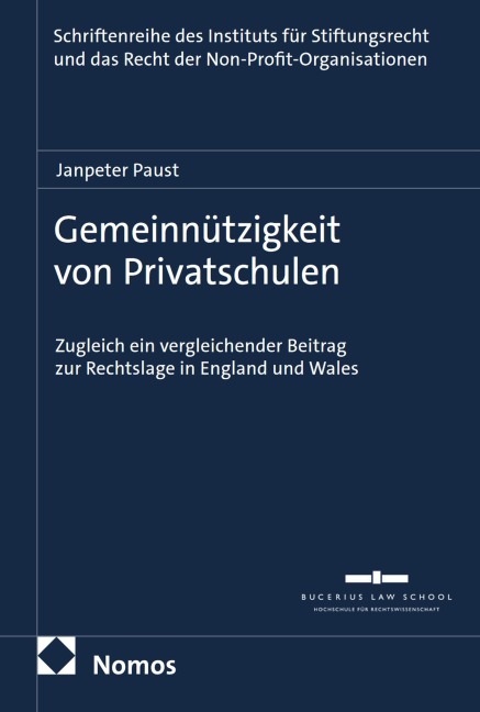 Gemeinnützigkeit von Privatschulen - Janpeter Paust