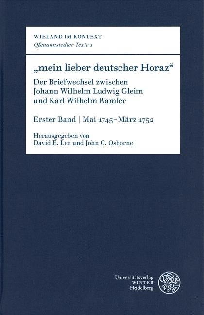 "mein lieber deutscher Horaz" - 