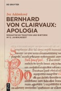 Cover-Bild zum Titel 'Bernhard von Clairvaux: Apologia' von 'Iva Adámková'