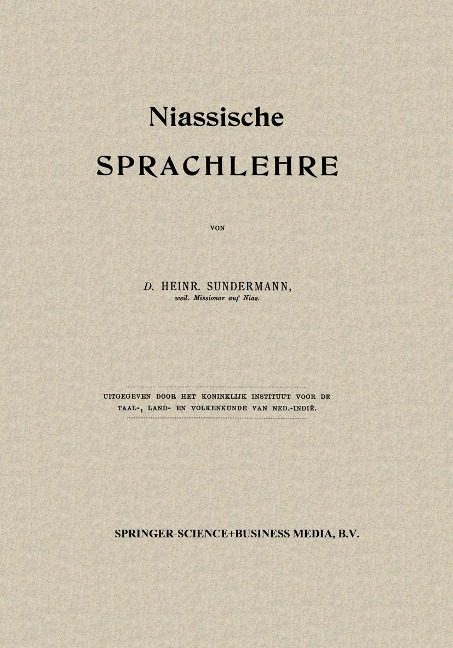Niassische Sprachlehre - Heinr. Sundermann