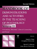 Cover-Bild zum Titel 'Handbook of Demonstrations and Activities in the Teaching of Psychology' von ''