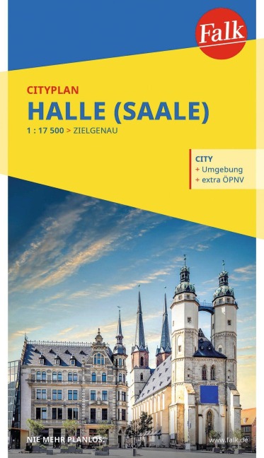 Falk Cityplan Halle (Saale) 1:17.500 - 