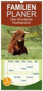Cover-Bild zum Titel 'Familienplaner 2027 - Das Schottische Hochlandrind mit 5 Spalten (Wandkalender, 21 x 45 cm) CALVENDO' von 'Christine Schmutzler-Schaub'