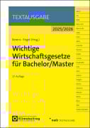 Cover-Bild zum Titel 'Wichtige Wirtschaftsgesetze für Bachelor/Master' von ''