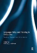 Language Policy and Planning in Universities - 