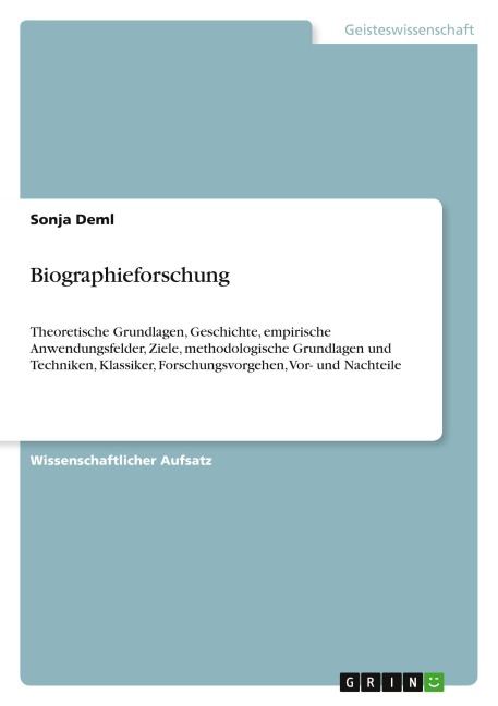 Biographieforschung - Sonja Deml