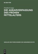 Cover-Bild zum Titel 'Die Agrarverfassung des frühen Mittelalters' von 'Friedrich Lütge'