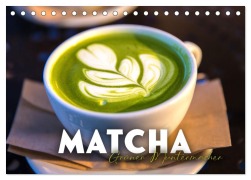 Matcha - Grüner Muntermacher (Tischkalender 2026 DIN A5 quer), CALVENDO Monatskalender - Sf Sf
