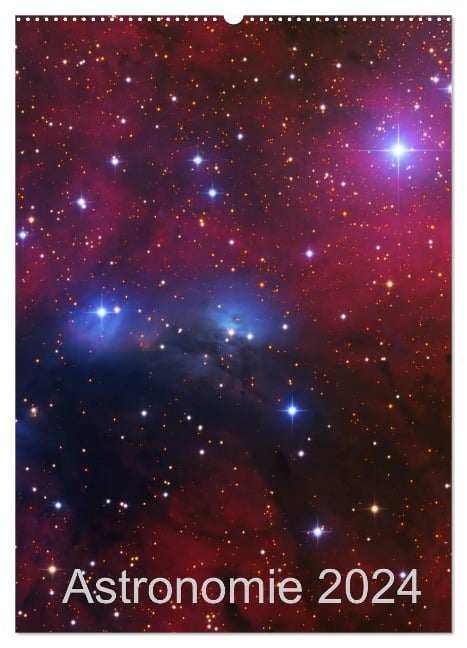 Astronomie 2024 (Wandkalender 2024 DIN A2 hoch), CALVENDO Monatskalender - Kai Wiechen