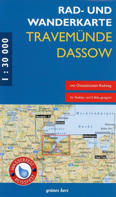 Rad- und Wanderkarte Travemünde - Dassow - 