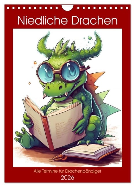 Niedliche Drachen (Wandkalender 2026 DIN A4 hoch), CALVENDO Monatskalender - Kerstin Waurick