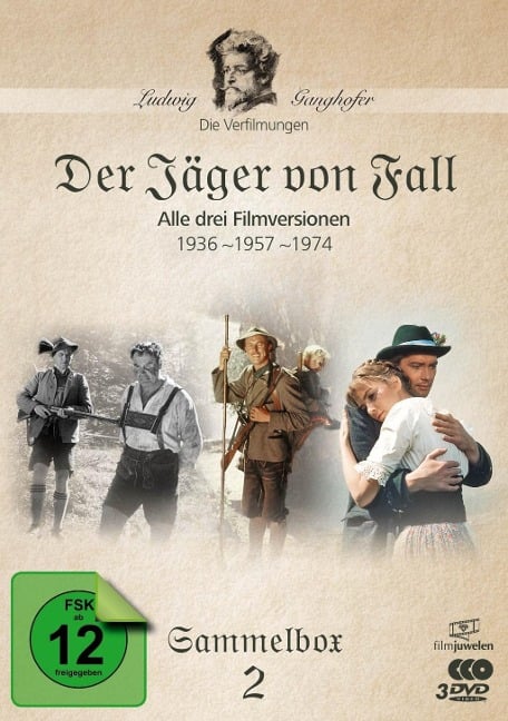 Der Jäger von Fall (1936, 1957, 1974) - Die Ganghofer Verfilmungen - Sammelbox 2 - Ludwig Ganghofer