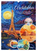 Cover-Bild zum Titel 'Architektur - Faszinierende Weltwunder in filigranem Quilling (Wandkalender 2026 DIN A3 hoch), CALVENDO Monatskalender' von 'Anja Frost'