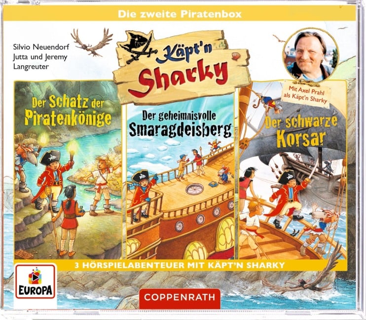 CD-Hörspiel: Käpt'n Sharky - Die zweite Piratenbox (3 CDs) - Jutta Langreuter, Jeremy Langreuter