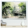 Heiwa - Friedliche Aquarelle im japanischen Stil (hochwertiger Premium Wandkalender 2025 DIN A2 quer), Kunstdruck in Hochglanz - Cathrin Illgen