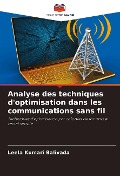 Cover-Bild zum Titel 'Analyse des techniques d'optimisation dans les communications sans fil' von 'Leela Kumari Balivada'