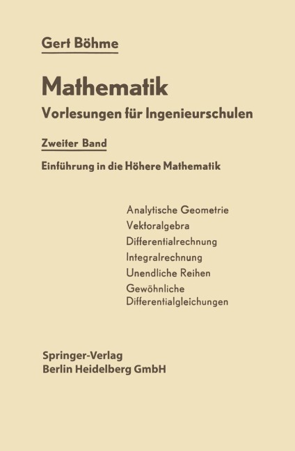Einführung in die Höhere Mathematik - Gert Böhme