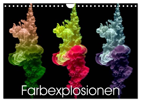 Farbexplosionen (Wandkalender 2024 DIN A4 quer), CALVENDO Monatskalender - Immephotography Immephotography