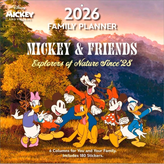MICKEY & FRIENDS - Familienplaner im Format 30 x 30 - 