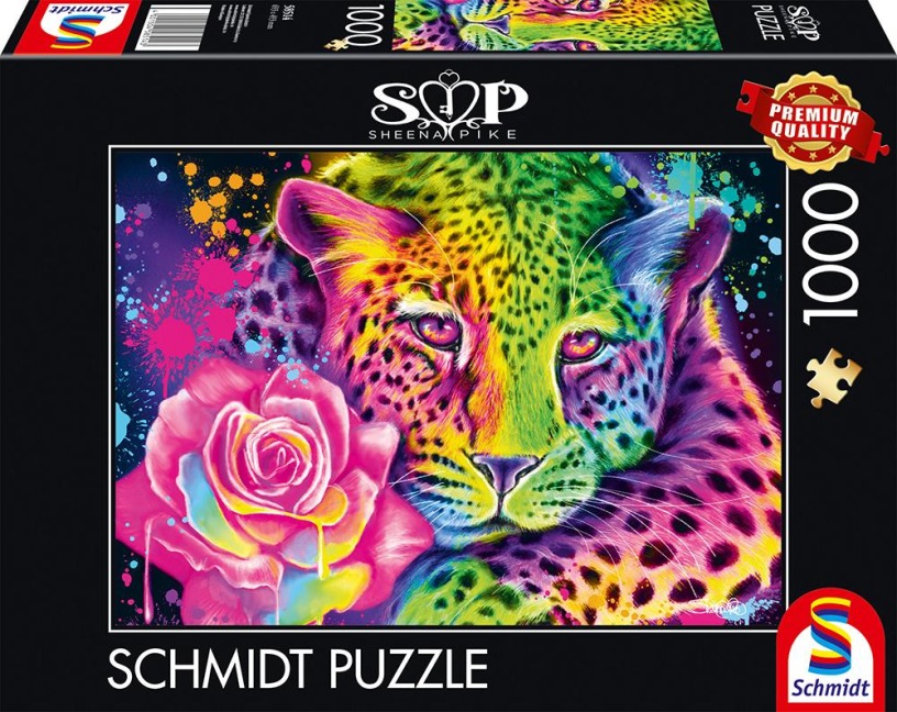 Neon Regenbogen-Leopard - 