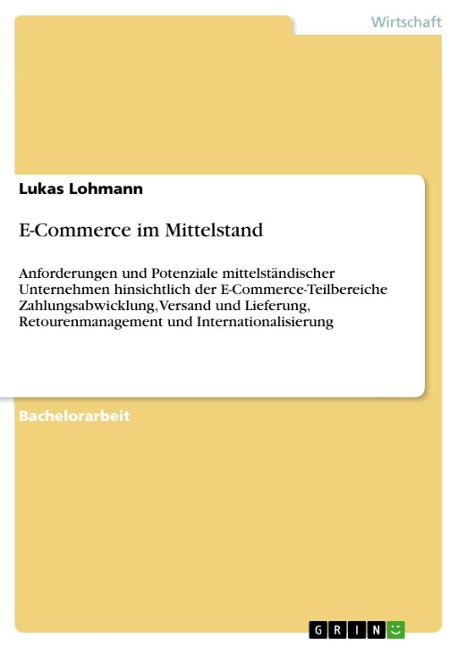 E-Commerce im Mittelstand - Lukas Lohmann