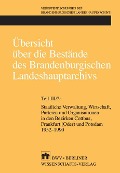 Cover-Bild zum Titel 'Übersicht über die Bestände des Brandenburgischen Landeshauptarchivs' von ''