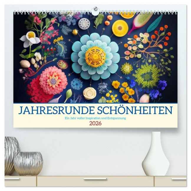 Jahresrunde Schönheiten (hochwertiger Premium Wandkalender 2026 DIN A2 quer), Kunstdruck in Hochglanz - DigitalDreamweaver DigitalDreamweaver