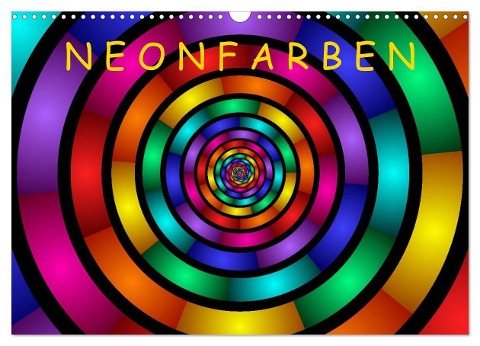 Neonfarben (Wandkalender 2024 DIN A3 quer), CALVENDO Monatskalender - Gabiw Art