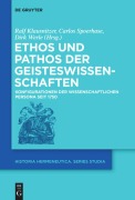Cover-Bild zum Titel 'Ethos und Pathos der Geisteswissenschaften' von ''