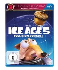 Cover-Bild zum Titel 'Ice Age 5 - Kollision voraus!' von 'Michael Berg, Michael J. Wilson, Aubrey Solomon, Jason Fuchs, John Powell'