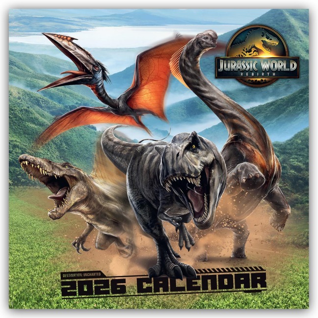 Jurassic World - Rebirth Movie - Offizieller Kalender 2026 - 