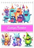 Lustige Monster - Eine bezaubernde Sammlung süsser Ungeheuer (Tischkalender 2024 DIN A5 hoch), CALVENDO Monatskalender - Anja Frost