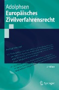 Cover-Bild zum Titel 'Europäisches Zivilverfahrensrecht' von 'Jens Adolphsen'