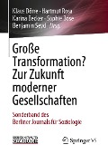 Cover-Bild zum Titel 'Große Transformation? Zur Zukunft moderner Gesellschaften' von ''