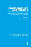 Cover-Bild zum Titel 'Orthographies and Reading' von ''