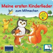 Cover-Bild zum Titel 'Meine ersten Kinderlieder zum Mitmachen - Liederbuch mit 6 integrierten Melodien - Soundbuch für Kinder ab 18 Monaten' von ''